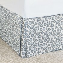 Leopard print hotsell bed skirt queen